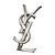 Yves Saint Laurent Brooch Silvery Silver  ref.19450