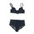 Dsquared2 set di reggiseno e slip in denim Blu Cotone  ref.19957