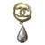 Chanel Brosche Golden Metall  ref.20328