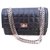 Chanel Edición limitada 2.55 bolso con solapa Negro Cuero  ref.20373