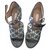 Carven sandali Blu Seta  ref.20770