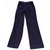 Pantalon droit très souple de chez Gucci avec zip métal sur le coté Laine Noir  ref.20841