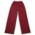 Chanel Pantalon Soie Rouge  ref.21072