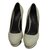 Elizabeth And James snakeskin round-toe platforms Cream Exotic leather  ref.21212