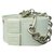 Chanel Manschettenarmband Weiß Leder  ref.21704