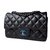 Timeless Chanel Mini rectangular Negro Piel de cordero  ref.21776