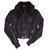 Givenchy chaqueta de cuero con piel IT38 Negro  ref.21811