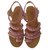 Chanel sandali Rosa Pelle  ref.21812