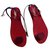 Yves Saint Laurent Sandálias Vermelho Plástico  ref.21832