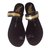 Ancient Greek Sandals Sandals Black Leather  ref.21929
