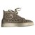 Christian Louboutin Sneakers Beige Velvet  ref.21979
