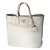 Prada vitello phenix talco textured leather shopping tote bag bn2419 original White  ref.22022