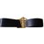 Chanel cinturón Negro Cuero  ref.22268