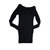 Burberry Vestido Negro Algodón  ref.22374