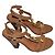 Sandali Steve Madden in pelle Cammello con borchie oro Caramello - vista 3