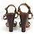 Sandali Steve Madden in pelle Cammello con borchie oro Caramello - vista 5
