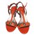Karine Arabian Sandals Orange Leather  ref.22606