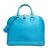 Louis Vuitton Alma Blue Leather  ref.22692