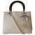 Dior Handtaschen Creme Leinwand  ref.22725