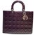 lady dior Purple Patent leather  ref.22739