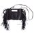 Berenice Mini sac pochette franges Cuir Noir  ref.22790