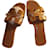 Oran Hermès Sandals Brown Leather  ref.22793