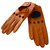 Autre Marque Gloves Orange Leather  ref.22806