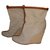 Christian Louboutin Ankle Boots Beige Cotton  ref.23127