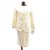 Christian Dior Skirt suit Eggshell Rayon  ref.23205