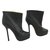 Yves Saint Laurent Ankle Boots Black Leather  ref.23223