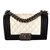 Chanel Boy black and white Leather  ref.23315
