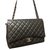 Chanel MAXI JUMBO Grey Leather  ref.23426