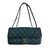 Timeless Chanel Aba clássica Verde Couro  ref.23438