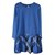 Abito burberry menina júnior 10 anos robe bambina com tag vestito vestido genuíno Azul Algodão  ref.23468