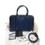Prada Handbag Blue Leather  ref.23507