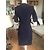 Autre Marque Abito Jessica Blu Navy - vista 4