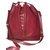 Cartier Seal handbag Dark red Leather  ref.23980