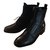Fendi Biker boots Black Leather  ref.24058