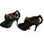 Giuseppe Zanotti Botines peep-toe de piel. Negro - vista 2