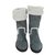 Chanel Blue-grey shearling boots Suede  ref.24282