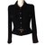 Chanel Petite veste noire Laine  ref.24457