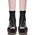 Stivali con zeppa Rick Owens in pelle d'agnello nera Nero - vista 10