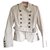 Burberry Military jacket White Cotton  ref.24757