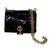 Yves Saint Laurent Mini-Kettentasche Schwarz Lackleder  ref.24903