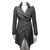 Karen Millen Coat Black White Wool  ref.25249