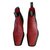 Autre Marque 'Jean Baptiste Rautureau' Boots Red Leather  ref.25342