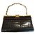 Céline Vintage Handtasche Bronze Leder  ref.25399