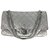 Chanel 2.55 XL Silver SHW Prata Couro  ref.25542