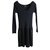 Louis Vuitton Vestido Negro Lana  ref.25554