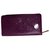 Louis Vuitton Portefeuille Zippy Cuir vernis Violet  ref.25764